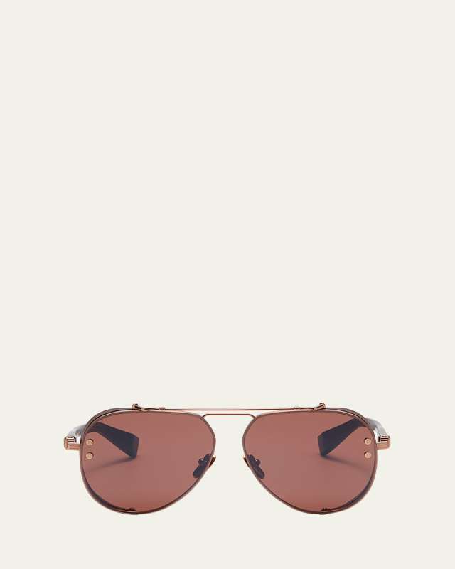 Capitaine Titanium & Acetate Aviator Sunglasses